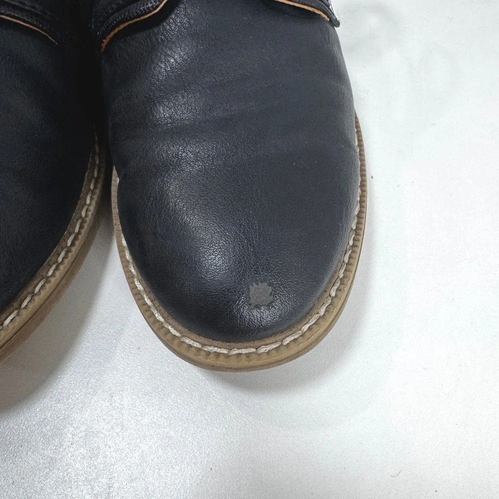 Sonoma Goods For Life Boys Black Dress Shoes Lace Up Oxford Size 1 Memory Foam